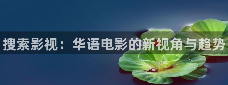 人人看影视高清完整在线观看：搜索影视：华语电影的新视角与趋势